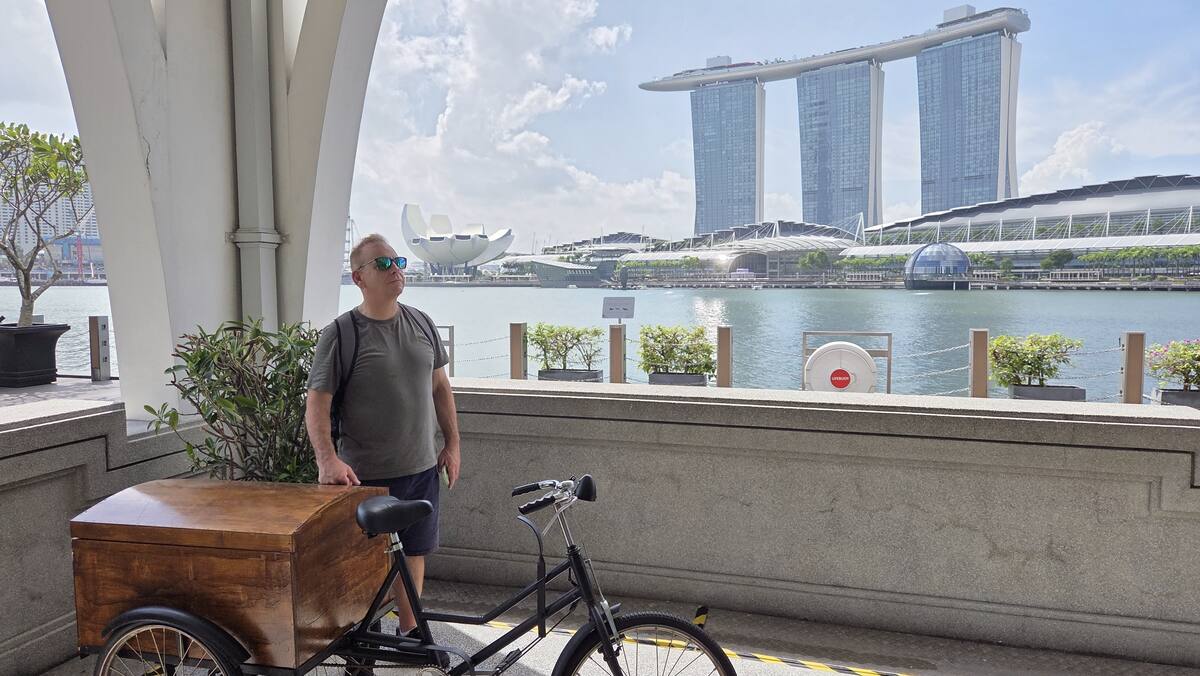 Widok na Marina Bay Sands