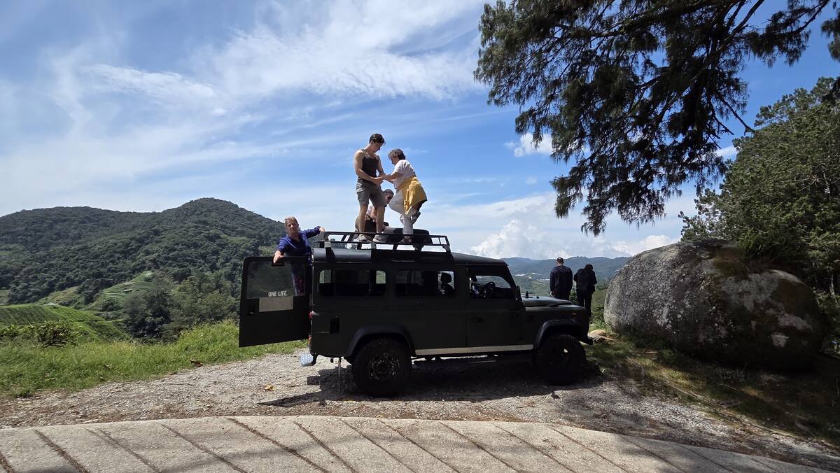 Land Rover w górach